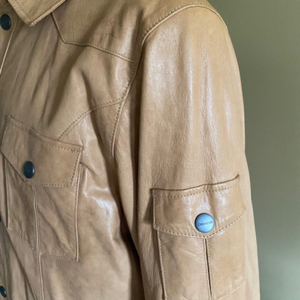 Daniel Cremieux Leather Shirt Jacket - Picture 4 of 14